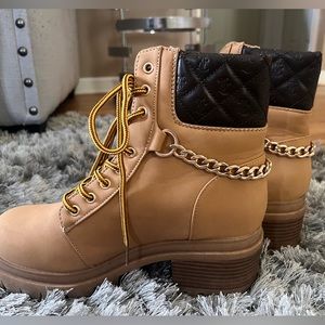 Juicy couture combat boots